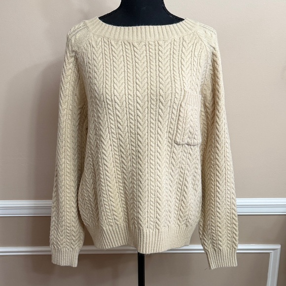Sweaters - Cream Cable Knit Sweater